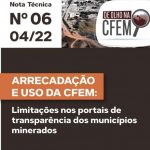 Arrecadação e uso da CFEM: limitações nos portais de transparência dos municípios minerados